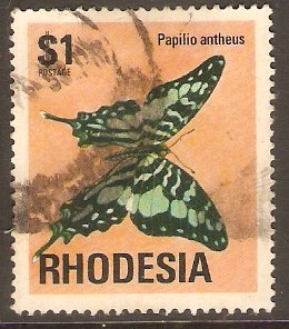 Rhodesia 1974 $1 Butterflies Series. SG507.